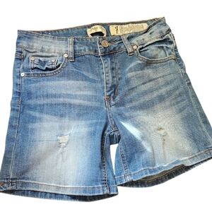 Indigo Rein Denim Distressed Shorts